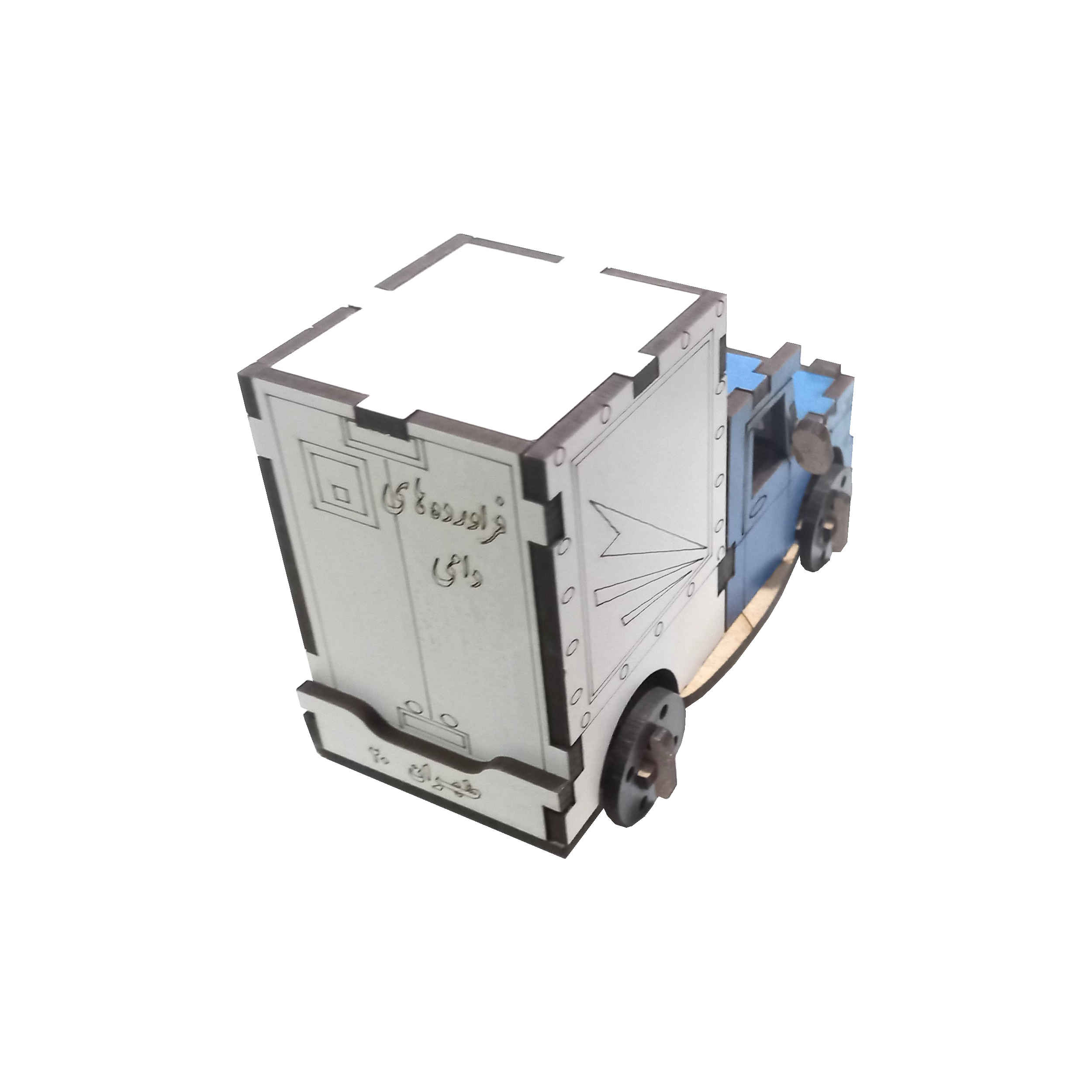 Maquette Model Kit – Wooden Refrigerated Nissan Junior 1956 Truck Perfect for Decor