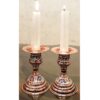 Minakari Enamel Copper Candle Holder with Short Base Unique & Ellegant Design