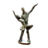 Mummy Dancer Sculpture in Gold & Silver Color - Exquisite Artistic Masterpiece for Home Decor