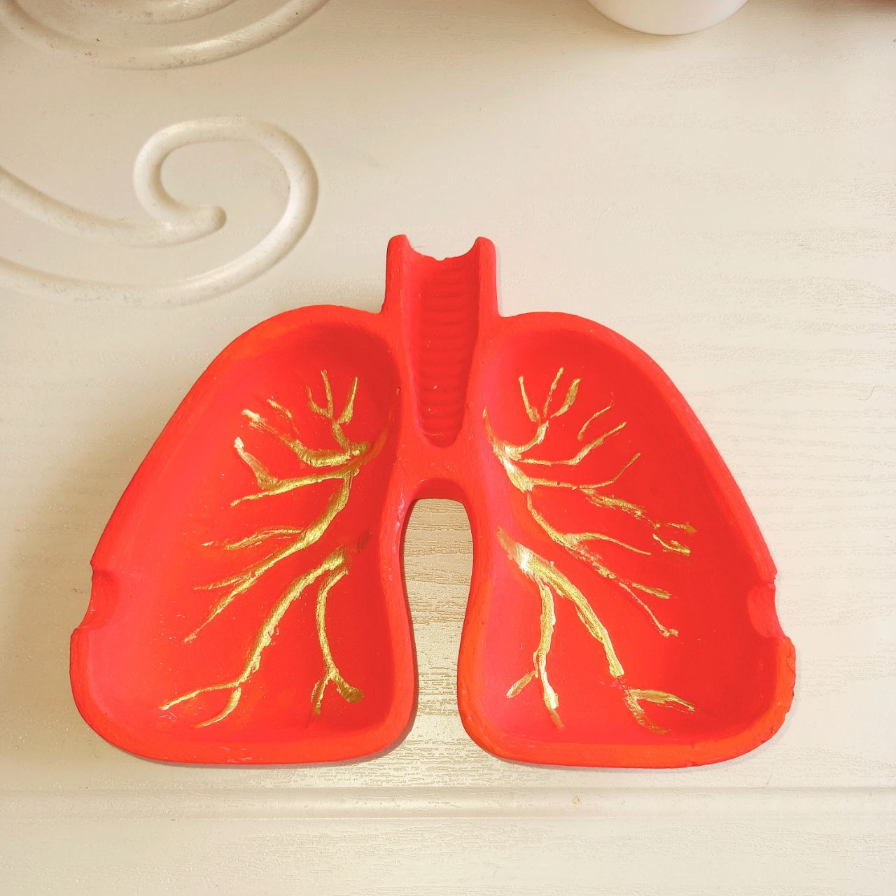 Novelty Stone Ashtray – Lung Model, Artistic Stone Craft