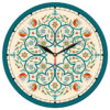 Persian-Inspired Analog Patterned Wall Clock - Flower Design