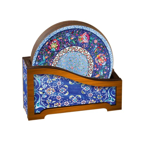 Persian-Inspired Wooden Coaster for a Unique Touch (Pack of 6)