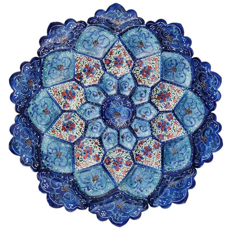 Persian Minakari Decorative Copper Plate - A Blend of Art & Heritage