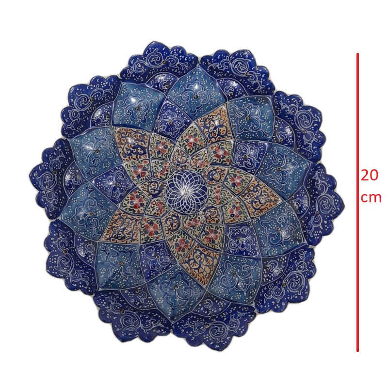 Persian Minakari Decorative Copper Wall Plate – Hand-Painted, A Fusion of Culture & Beauty