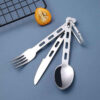 Portable Travel Cutlery Set - Compact & Easy to Carry Perfect for All Your Adventures