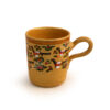Pottery Mug - with Bird Design & Mustard Yellow Color