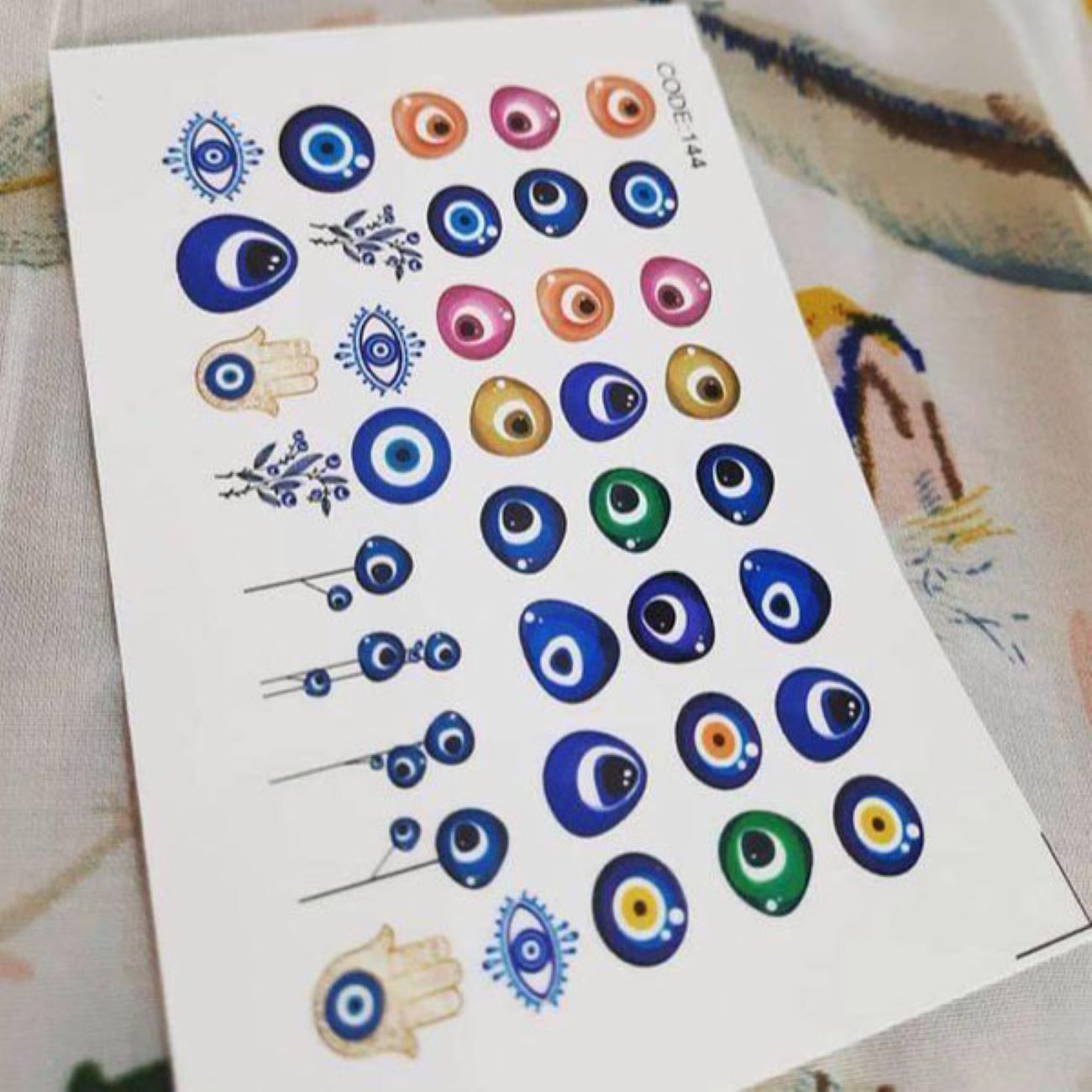 Protective Evil Eye Nail Stickers Stylish & Empowering Designs for Your Nails
