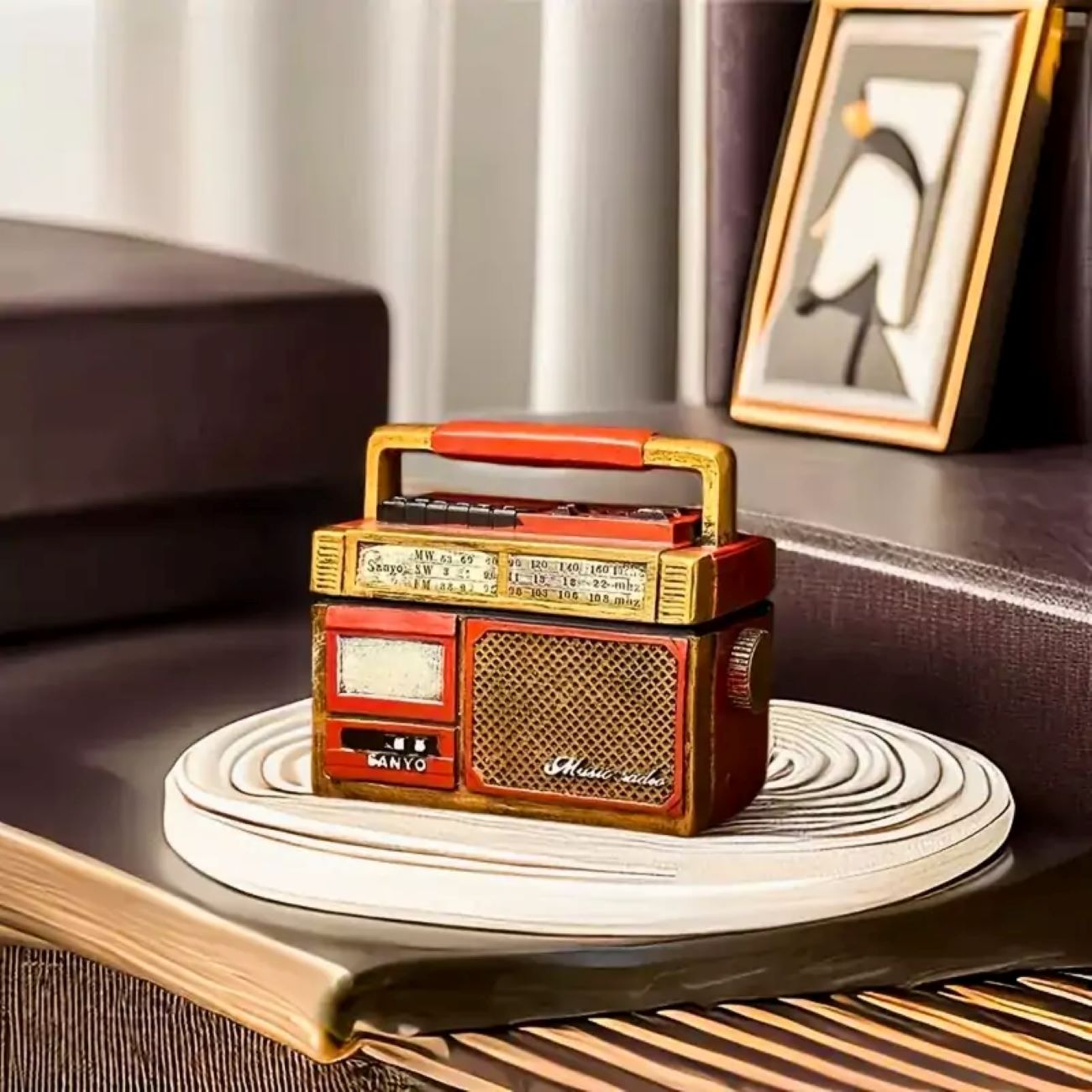 Ceramic Radio-Shaped Ashtray A Unique and Stylish Smoking Accessory