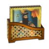 Rich Persian Artistry on Wooden Coaster for Your Home (Set of 6)