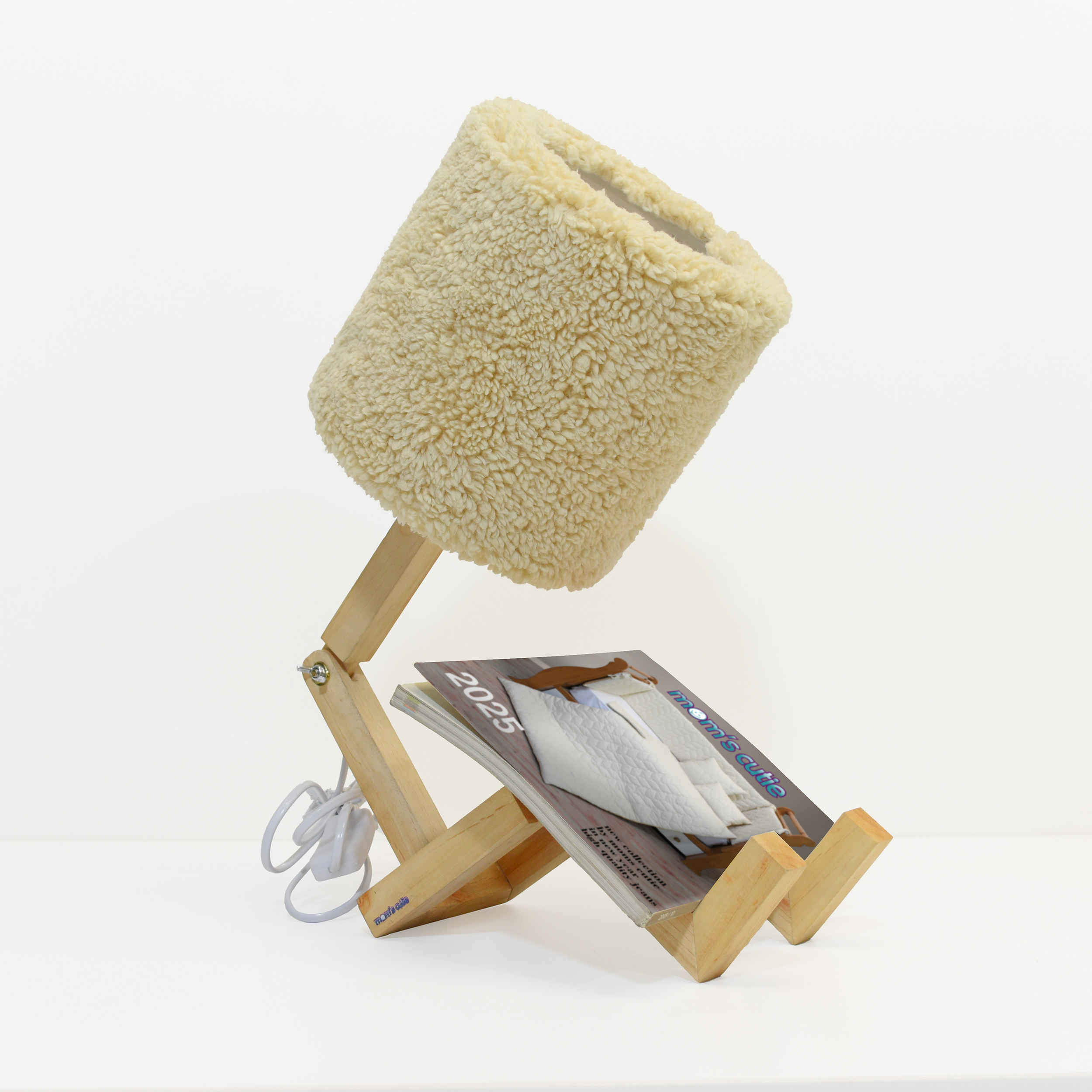 Funky Robot Desk Lamp – with Teddy Pattern Handcrafted