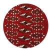 Set of 5 Hand-Painted Decorative Pottery Plate Geometric Persian Design