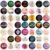 Set of 49 Motivational Quote Pinback – Daily Inspiration to Wear and Share