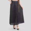 Small Pleated Lurex Skirt with Elastic Waist – Elegant and Stylish