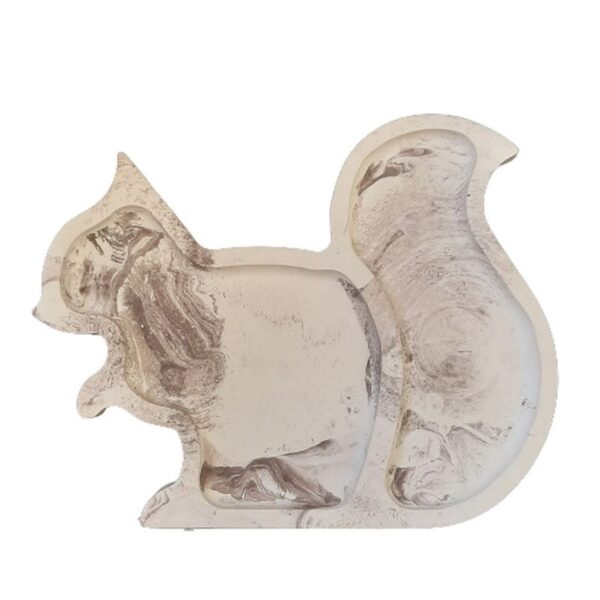 Squirrel Design Concrete Tray – Stylish and Functional Home Decor for Display and Storage