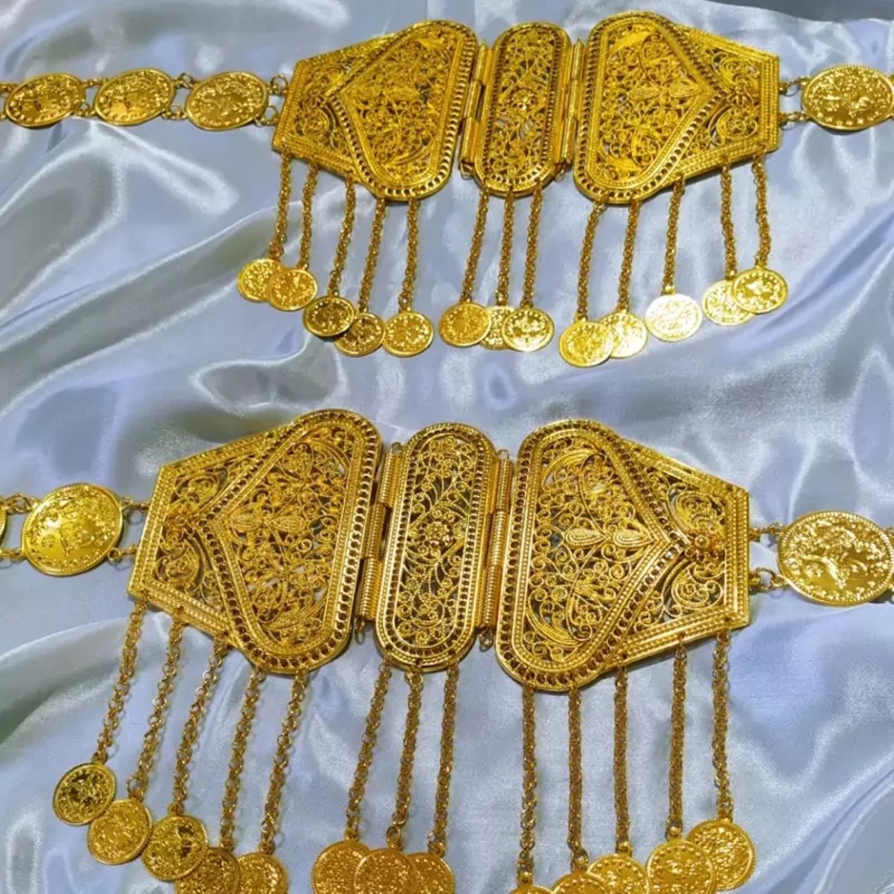 Stainless Steel Kurdish Belt with Coin Charms – Durable, Elegant, and Perfect for Formal Wear