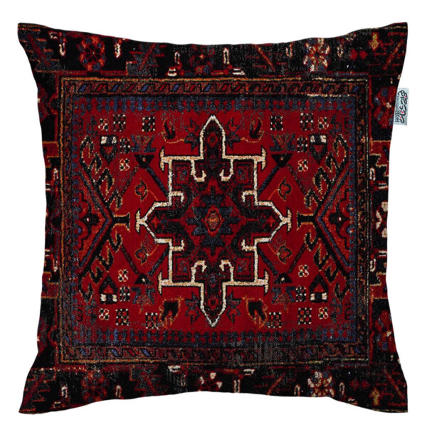 Ethnic Stunning Cushion Cover – Printed Red Suzani Design (Set of 2)