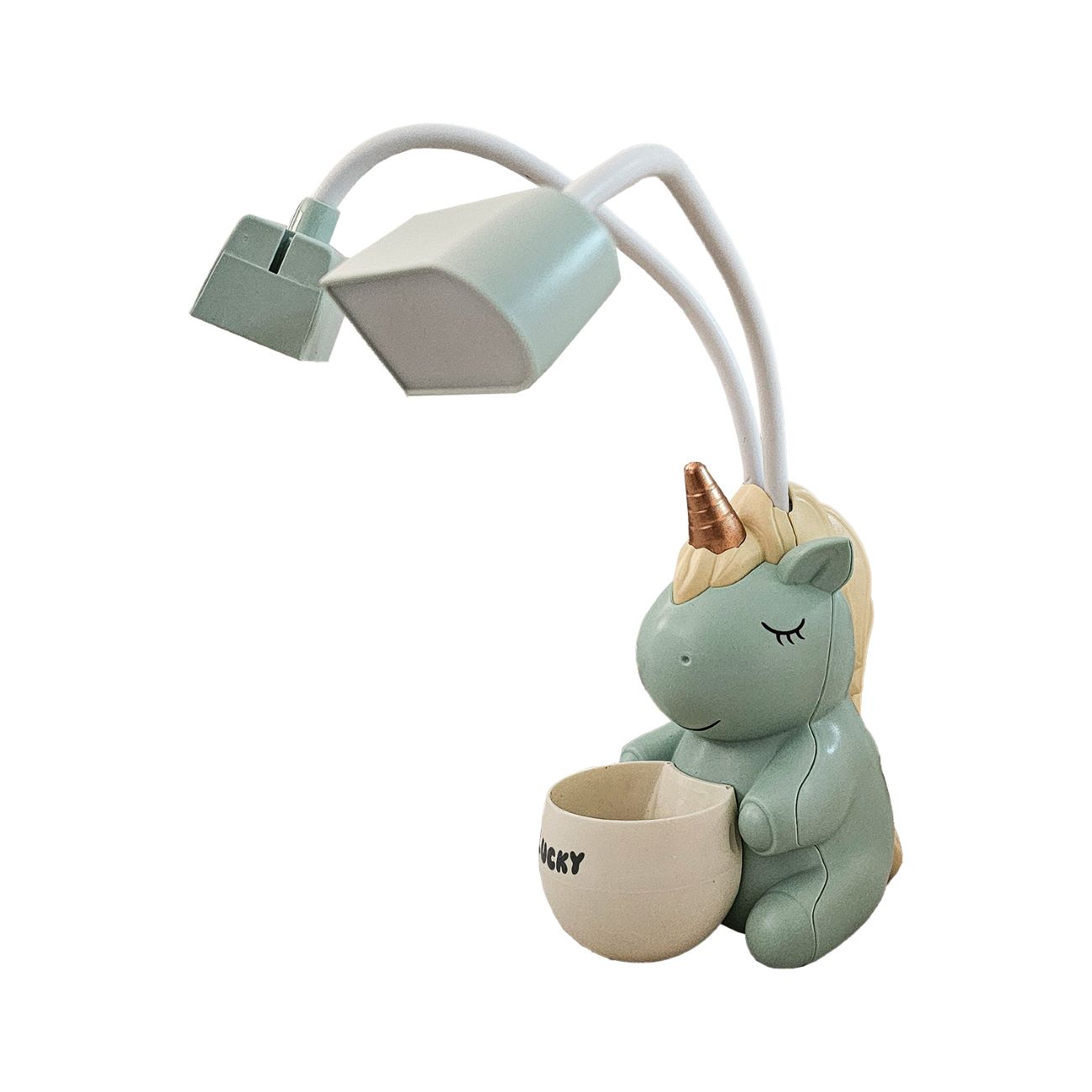 Unicorn Desk Lamp with Built in Organizer – Ideal for Study & Room Decor