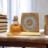 Unique Handcrafted Wooden Desk Clock with Doll – Crafted for Style and Function