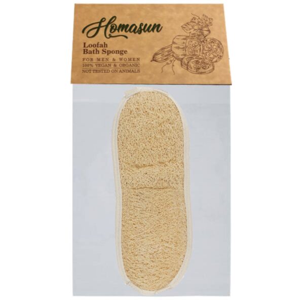 Vegan Loofah Bath Sponge for Face and Body – Natural Exfoliator for Smooth, Healthy Skin(x2)
