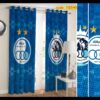 Velvet Boys' Bedroom Eyelet Curtain – Two Panels, Esteghlal Team Sports Design