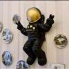 Wall-Mounted Astronaut Statue: A Unique Space-Themed Decor Piece for Your Home or Office