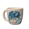 Whale Figurine Fantasy Ceramic Mug A Majestic and Unique Ocean-Inspired Drinkware