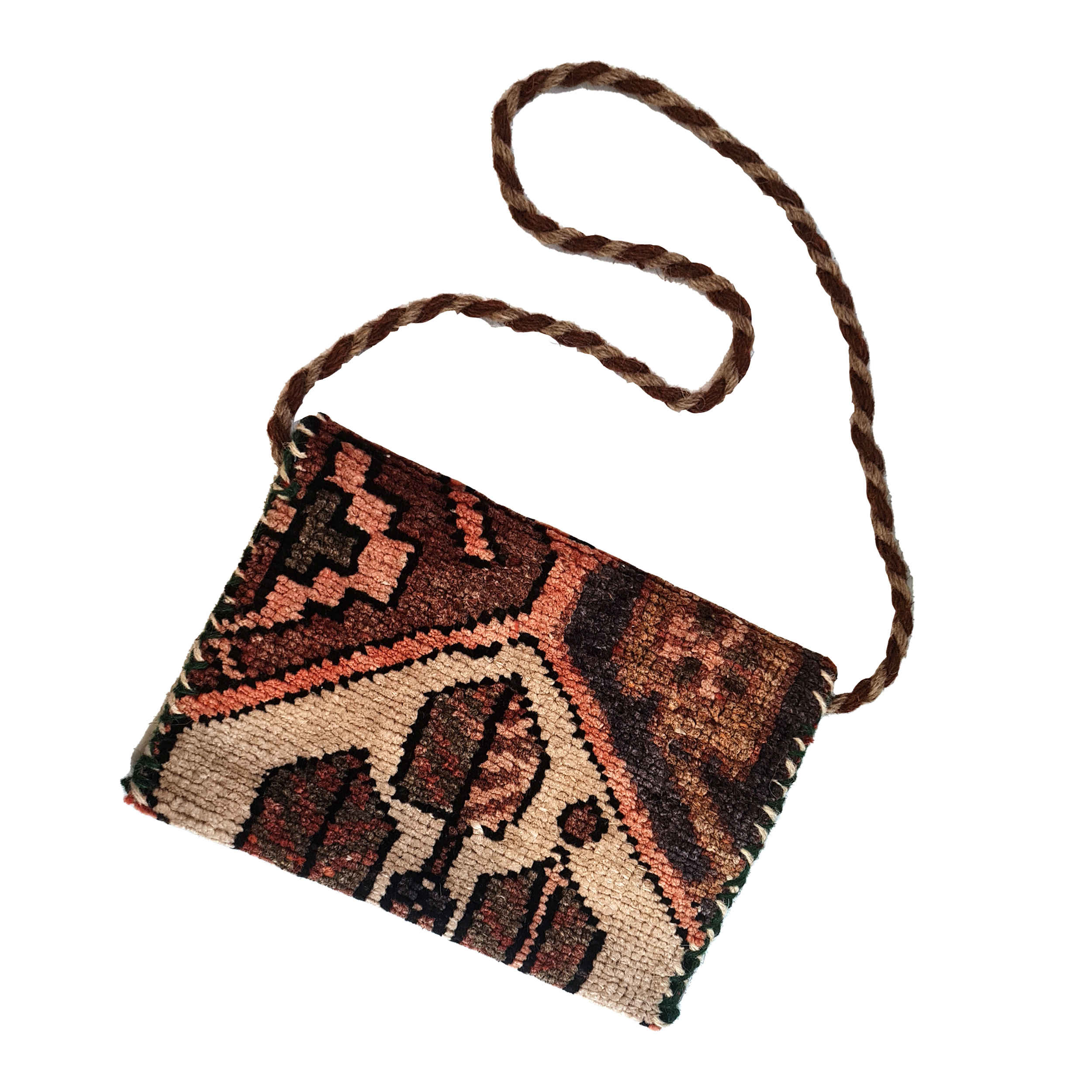 Women’s Kilim Crossbody – Traditional Square Motif