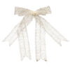 Women's Lace Hair Clip Bow White for All Hairstyles