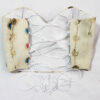 Women’s Linen Crop Cami Top with Sequin Embroidery