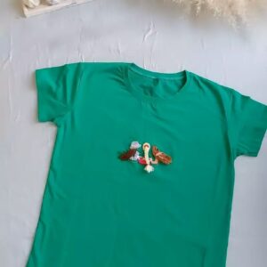 Women’s Short Sleeve Shirt Embroidered – Unique & Stylish Design