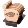 Wooden Coaster – Eco Friendly & Functional in Bird Design (Pack of 6)