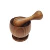 Wooden Mortar & Pestle Set Herb & Spice Grinder Model Lotape