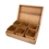 Wooden Spice Rack with 6 Boxe's Organized Storage for Your Kitchen
