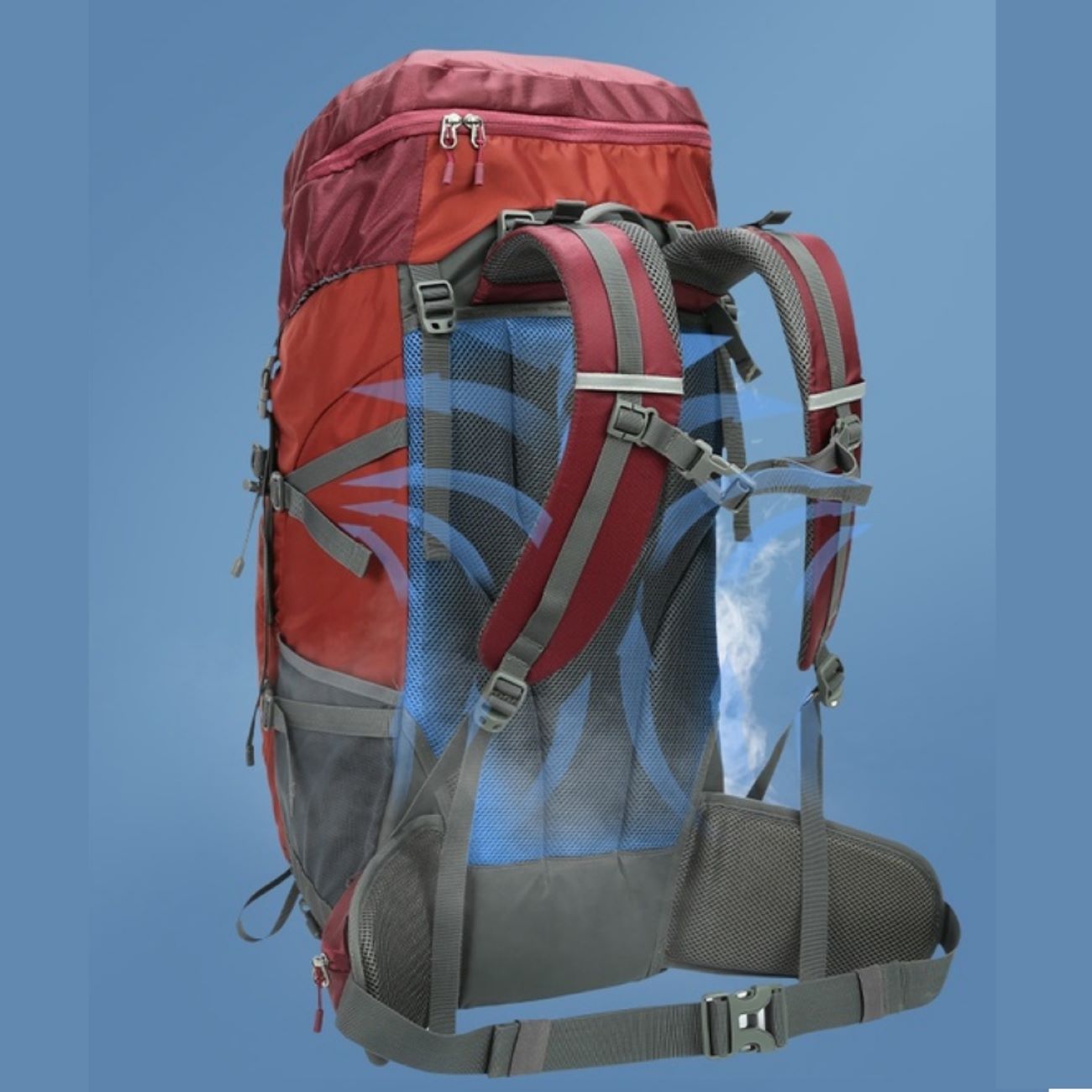 45+5-Liter Hiking Backpack –  Camel Brand Premium Design for Long Hikes