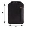 Real Leather Messenger Bag Cross Body Style with Adjustable Shoulder Strap