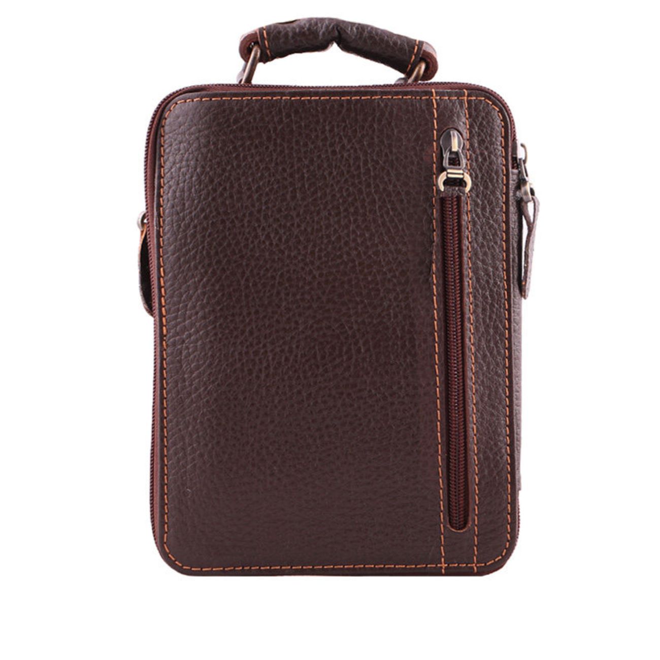 Real Leather Messenger Bag Cross Body Style with Adjustable Shoulder Strap