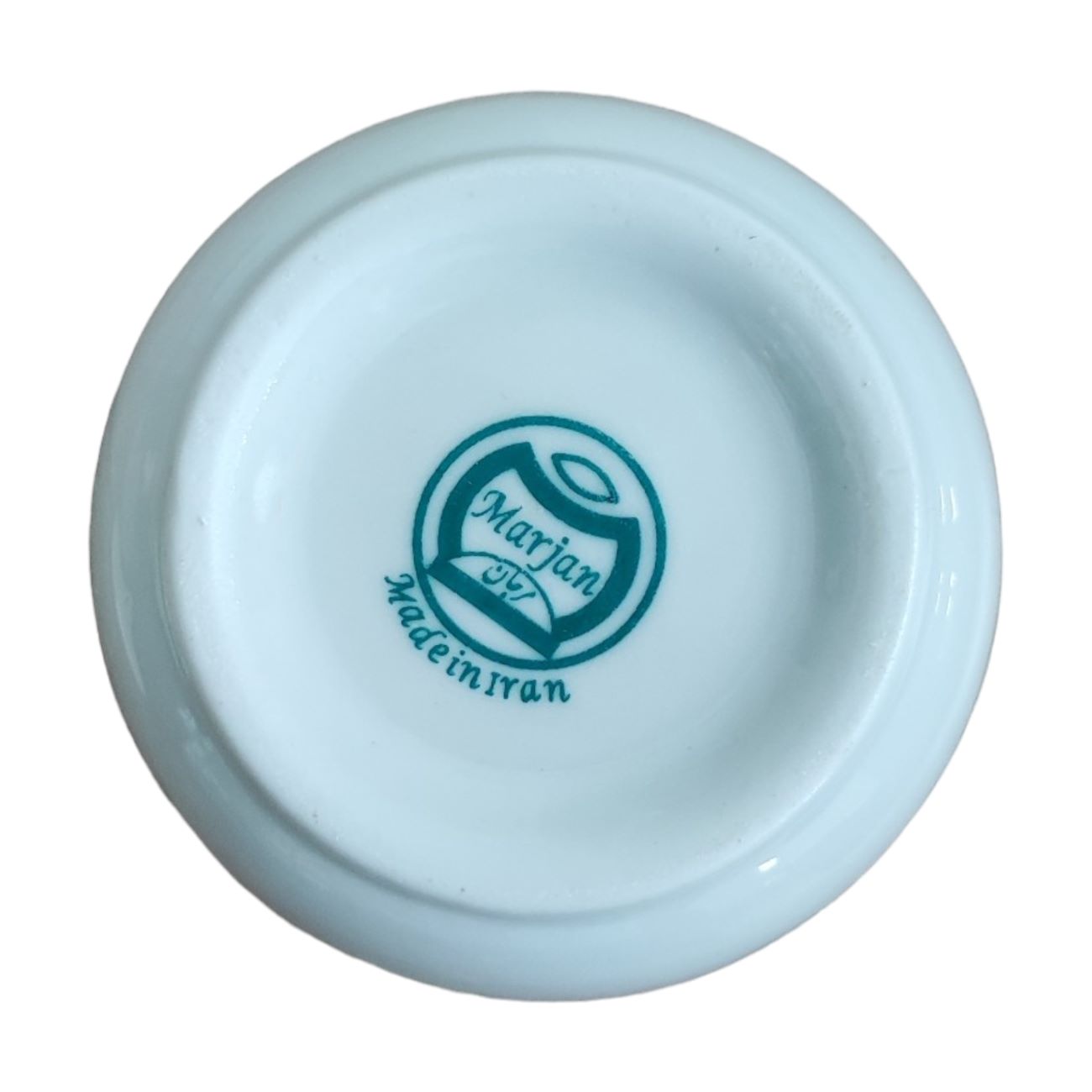 Beautiful Ceramic Sugar Bowl with Persian Pattern Gol Sorkhi 3 Pcs