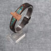 Bracelet and Necklace Set of Faravahar in Copper & Turquoise Inlaid