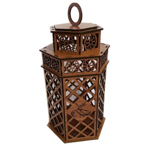 Candle Holder Lantern Design with Sama Dance Pattern