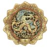 Ceramic Wall Plate Candle Holder – Artisanal Design Dragon Style