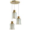 Chic Cluster Pendant Light with Clear, High-Quality Glass Shades