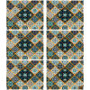 Contemporary Geometric Floral Design Placemat – Aesthetic & Practical (Set of 6)