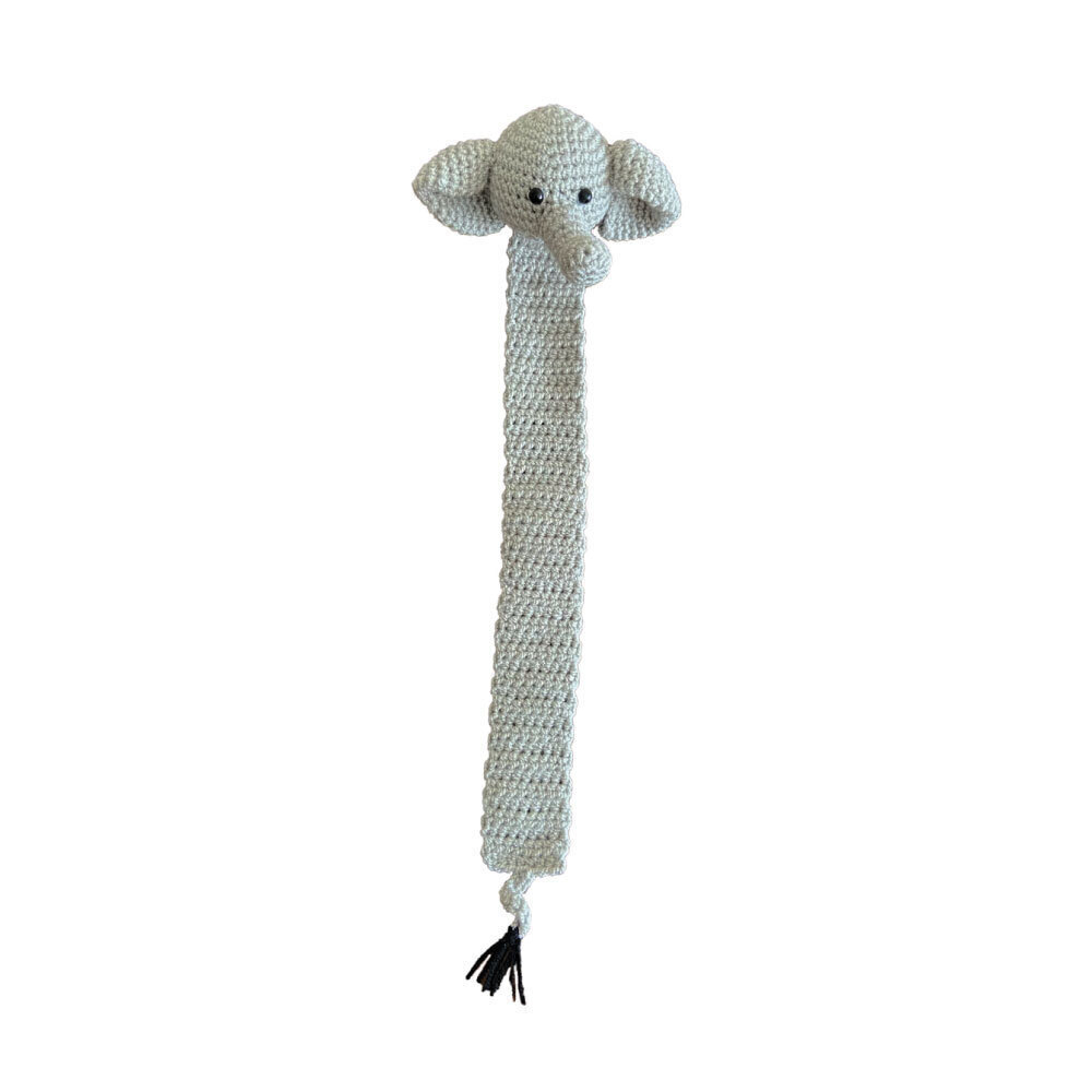 Crochet Bookmark – Handmade Elephant-Inspired Book Lovers ( Set of 2)