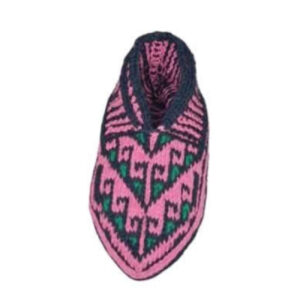 Crochet Slipper for Women- Handwoven, Traditional Style in Pink