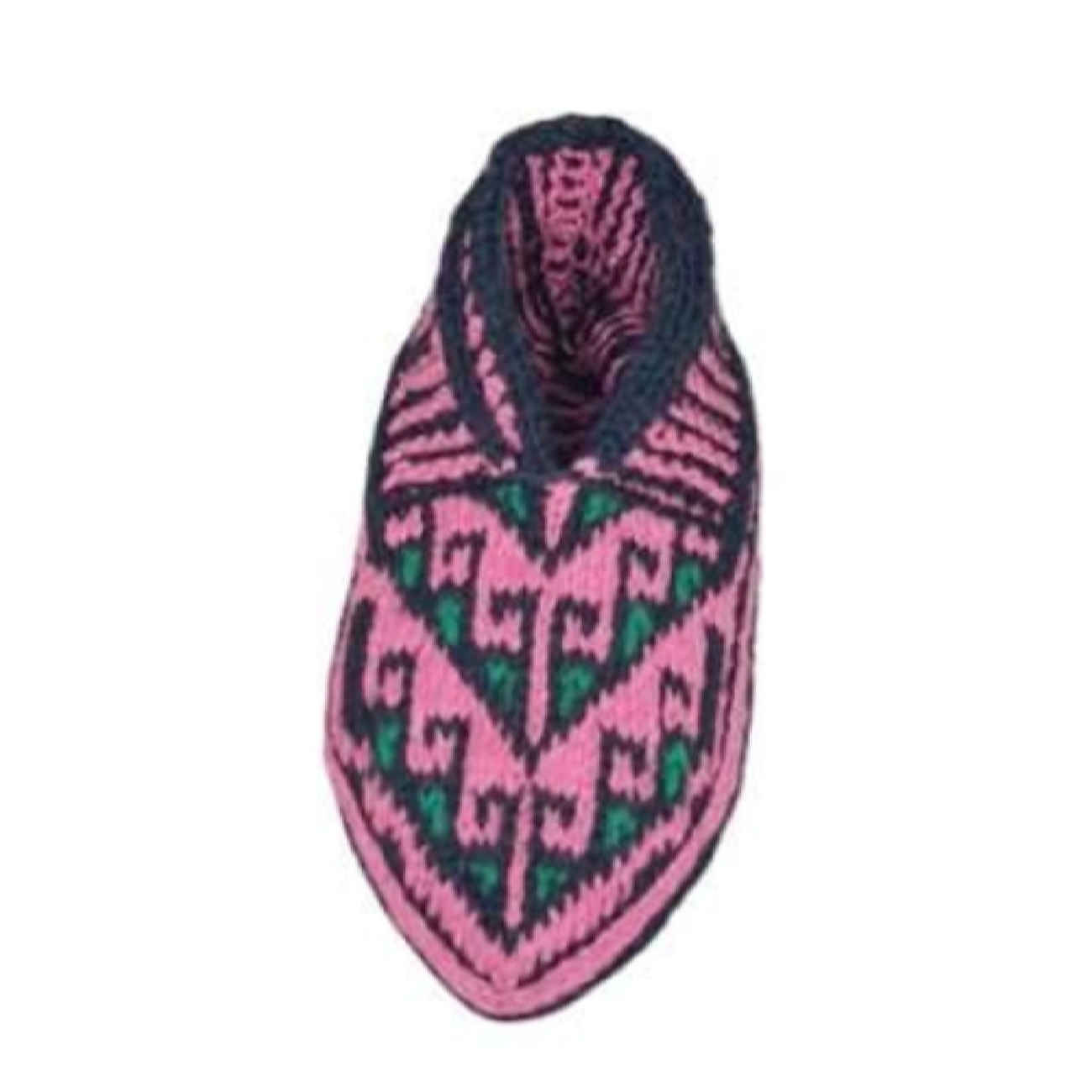 Crochet Slipper for Women- Handwoven, Traditional Style in Pink