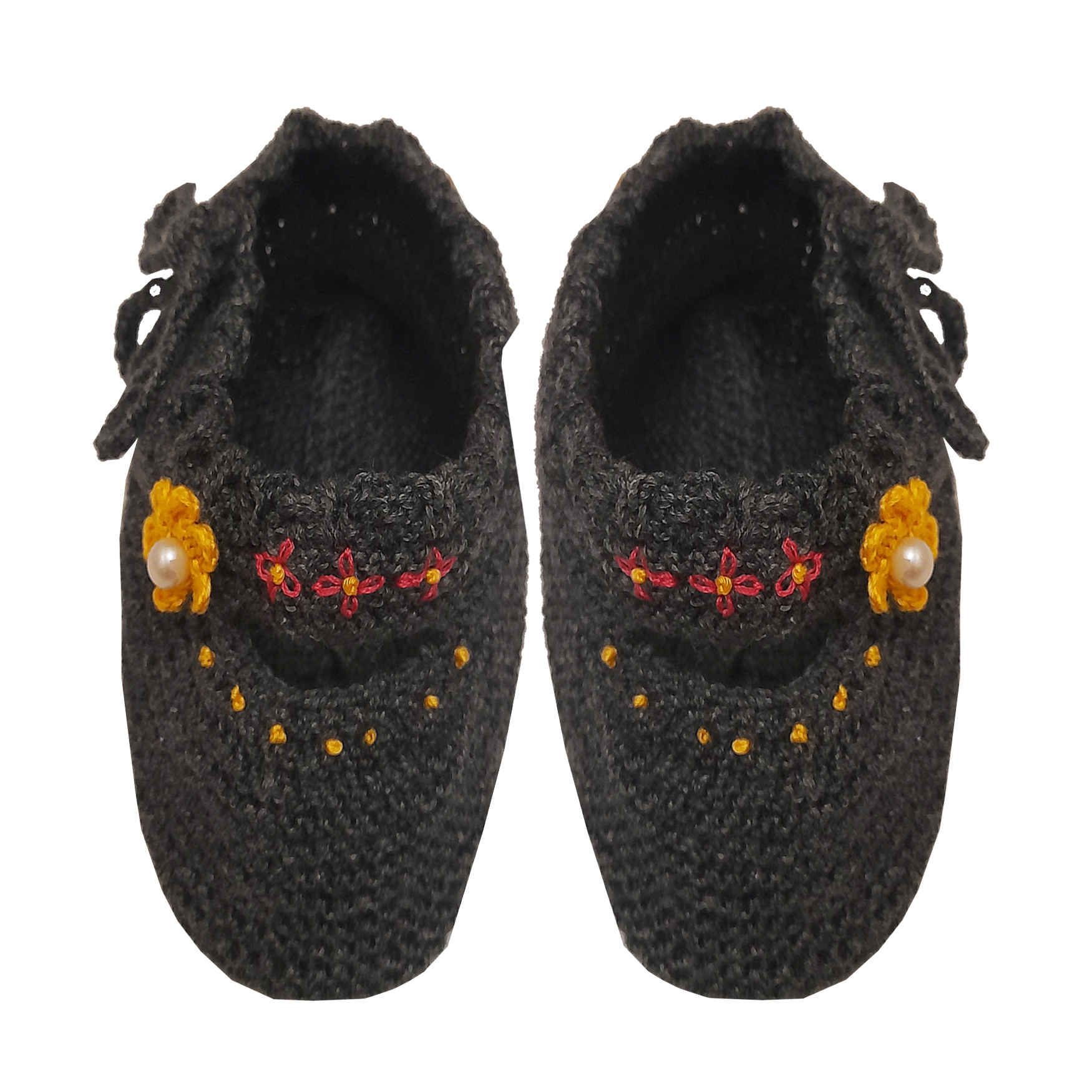 Crochet Slipper for Women- Handwoven, Traditional Style with Floral Design