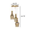 Crystal Cluster Pendant Ceiling Light for Contemporary Interiors