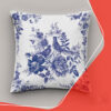 Cushion Cover with Elegant Bird & Floral Pattern – Timeless Home Décor (X2)