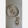 Steel Minakari Dangle Earrings Hollowed  Enamel Out Round Pendants for Women