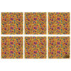 Decorative Floral Print Placemat – Perfect for Dining Décor (Set of 6)